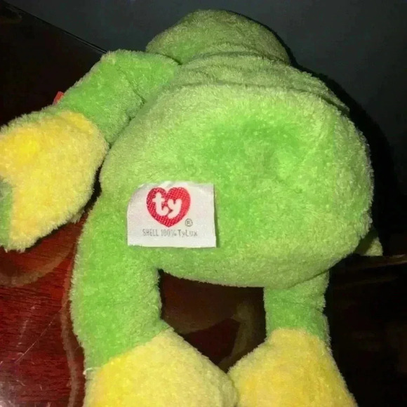 Ty Pluffies Ponds Frog Plush Stuffed Animal - Picture 4 of 6